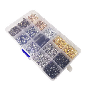 Kit de boutons-pression Celimi, 700 ensembles, métalliques, ronds, double face, pour sacs, bagages, accessoires - Product Image 1