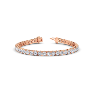 Bracelet unisexe en or rose avec diamant de laboratoire de qualité supérieure offrant une brillance remarquable, un design tendance et un luxe avant-gardiste - Product Image 6