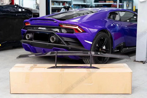 Spoiler stile Evo <span class=keywords><strong>N</strong></span> alettone posteriore di alta qualità consegna rapida kit carrozzeria in fibra di carbonio secco per Lamborghini Huracan - Product Image 3