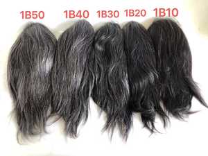 HQ sistema di capelli a prezzi accessibili <span class=keywords><strong>parrucca</strong></span> piena di pizzo 100% capelli umani <span class=keywords><strong>parrucca</strong></span> da uomo prezzo all'ingrosso di fabbrica parrucche anteriori in pizzo <span class=keywords><strong>con</strong></span> capelli grigi Stock - Product Image 6