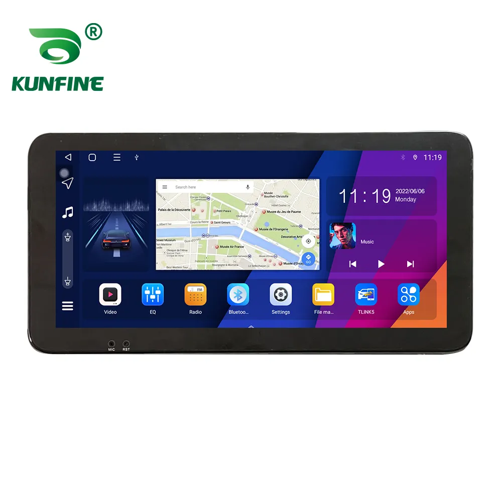 Para TOYOTA LAND CRUISER VX 98-02 10,33 pulgadas QLED pantalla unidad de dispositivo doble 2 Din coche estéreo GPS de navegación Android Radio de coche