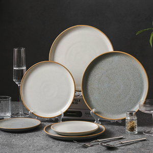 Nouvelle Assiette Décorative en Céramique de Style Rétro Moderne, Écologique et Lavable au Lave-Vaisselle, Idéale pour Hôtels et Fêtes - Product Image 5