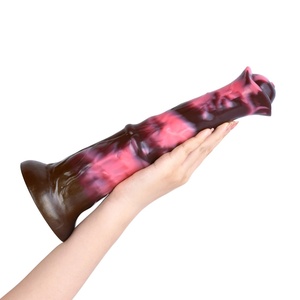 Dildo de Silicona de 11'' con Forma de Caballo de Fantasía, 100% Impermeable, Realista, para Masturbación Anal, Dildo Largo para Mujer, Venta Caliente de Fábrica - Product Image 5