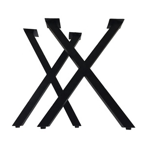 X Shaped Industrial <strong>Crossed</strong> Table <strong>Legs</strong> Black Metal Table Coffee <strong>Chair</strong> <strong>Legs</strong> Custom Hot Sales Product Sofa <strong>Leg</strong> - Product Image 4