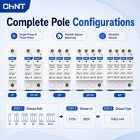 Dispositif de protection contre les surtensions CHINT NXU-I+II 25kA Type 1+2 275V 385V Rail DIN SPD