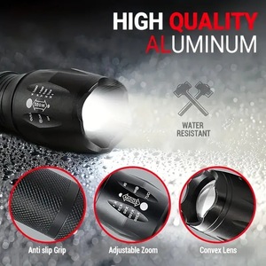 XINSITE Zoom Flashlight 2000LM LED Rechargeable Waterproof Outdoor Portable Searchlight - Product Image 4