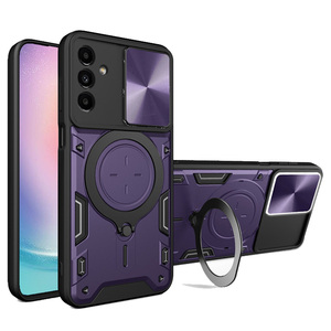 Funda de teléfono con armadura de protección para cámara deslizante para <span class=keywords><strong>Samsung</strong></span> <span class=keywords><strong>Galaxy</strong></span> A23 A33 A13 <span class=keywords><strong>A12</strong></span> M12 / A13 Lite 360, soporte giratorio, funda trasera - Product Image 1