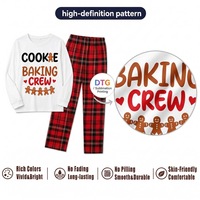 Set Pigiama Natalizio Personalizzato per Famiglia, Abbigliamento da Notte a Quadri Rossi per Adulti, Bambini, Ragazzi e Animali Domestici, POD MOQ 1PC, Dropshipping