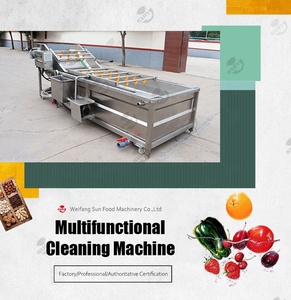 Équipement multifonctionnel de lavage et de nettoyage de pommes de terre, date brosse à fruits <span class=keywords><strong>machine</strong></span> à laver pour fruits et légumes - Product Image 2