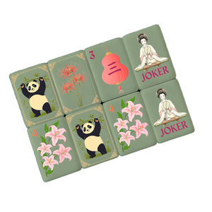 Juego de Mahjong Americano de Acrílico Perlado con Diseño de Panda, 160 Fichas, Regalo de Navidad de Lujo, Oh My Mahjong - Product Image 1