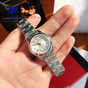 Montre à quartz compacte et raffinée de qualité supérieure de marque haut de gamme, avec bracelet étanche, petit cadran calendrier, chiffres arabes - Product Image 2