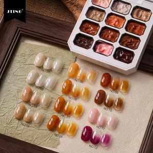 Nuevo Esmalte de Uñas en Gel Ultravioleta de 12 Colores para Otoño e Invierno, Esmalte de Uñas con Textura de Musgo, Pintura de Uñas en Gel que No Requiere Lavado, Suministros para Salón de Uñas - Product Image 1