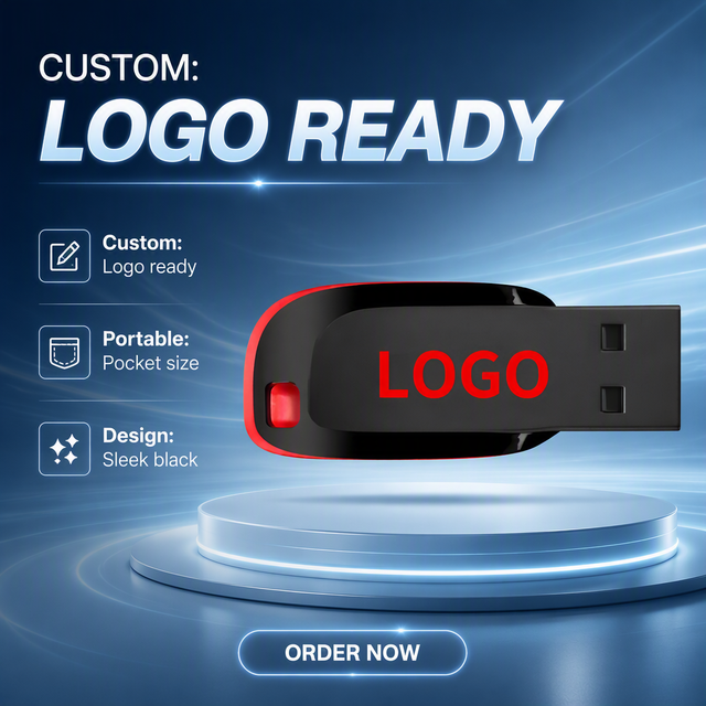 Wholesale Cheap Custom Logo USB Flash Drives 1GB-64GB Plastic 2.0 Interface 5-Year Warranty OEM/ODM Brand