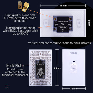 Interruptor de interruptores automáticos de protección de equipos de PC ignífugo e impermeable <span class=keywords><strong>16A</strong></span> - Product Image 6