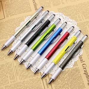 Hot-selling Multi Functional Tool Plastic Ballpoint <b>Pen</b> With Six-In-One Stylus Screen Custom Logo for Gift - Product Image 5