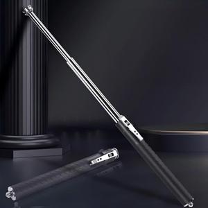 21/26inch Heavy Duty Foldable Stainless Steel Rod with Rubber <b>Grip</b>, Suitable for Industrial or Outdoor Use Hiking <b>Pole</b> - Product Image 3