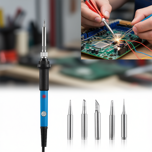 Fer à souder 30W 80W électrique, corps métallique, prise crayon, 110V 240V monophasé, pour usage domestique - Product Image 2