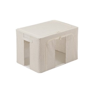 Clothing Organizer Fabric Storage Box Rectangle 50x40x33cm Large Capacity Foldable Dustproof With Visibility Strong Load Bearing - Product Image 3