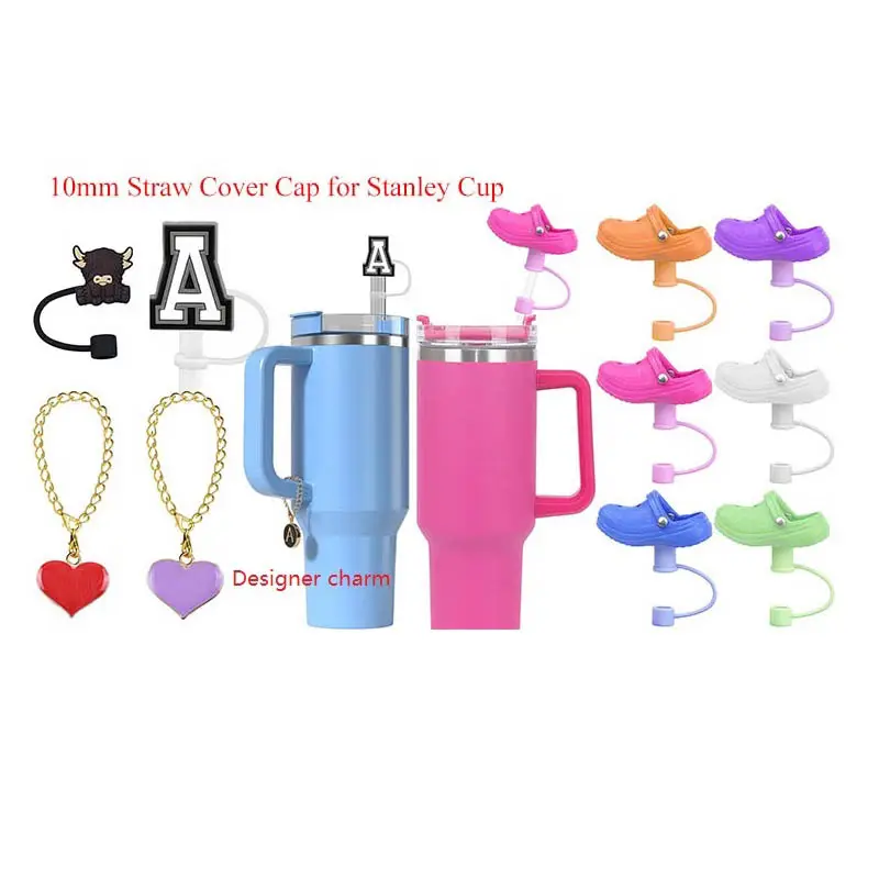 Be real 10 mm and 8 mm cup topper glow with the flow straw toppers cover charms