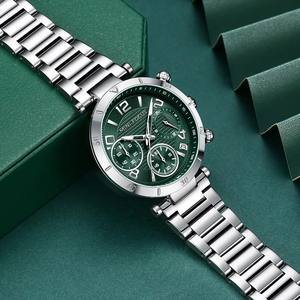 Mini <span class=keywords><strong>Focus</strong></span> MF0489L elegante moda resistente all'acqua in acciaio inox movimento al quarzo in acciaio cinturino orologio da polso per le signore - Product Image 4