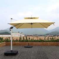 Parasol cantilever Roma de haute qualité au design moderne, 3 m, plus grande taille pour jardin extérieur, parc, hôtel, fonction imperméable