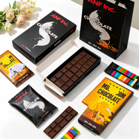 Boîte d'emballage personnalisée pour barre protéinée au chocolat brownie avec technologie de marquage à chaud UV