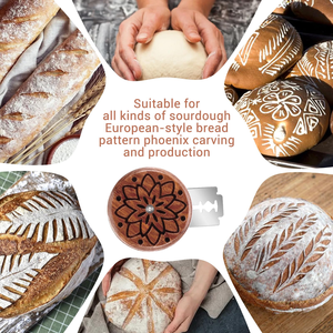 Couteau à pain en bois UFO personnalisé pour la découpe de la pâte, outil de traçage pour kit de panier à pain au levain - Product Image 5