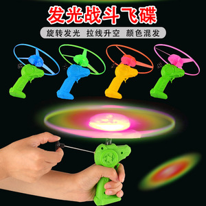 Juguete de platillo volador de plástico con control manual y luces para niños, juego al aire libre de 5 a 7 años, combate de OVNIs - Product Image 5