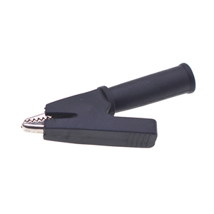 Gaine semi-fermée ouverte de 5MM Petite pince crocodile Queue en cuivre pur avec pince de test haute tension de prise <span class=keywords><strong>banane</strong></span> de 4MM - Product Image 5
