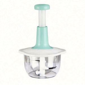 Manual Handheld Food Processor Grinder <b>Chopper</b> with Stainless Steel Blades Dishwasher Safe for Garlic Vegetable Meat - Product Image 3