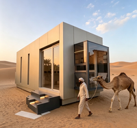 Maison conteneur modulaire préfabriquée en kit, structure en acier léger, maison mobile, toit solaire, villa étanche, vente en gros, sur mesure