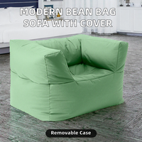 Ensemble pouf et repose-pieds au design moderne, avec housse amovible et revêtement en tissu, confortable, pour hôtel, salon, usine