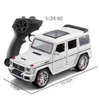 Modèle réduit de Mercedes-Benz G63 à l'échelle 1:24 en alliage, SUV tout-terrain télécommandé avec portes ouvrables, voitures télécommandées, jouet rechargeable pour enfants