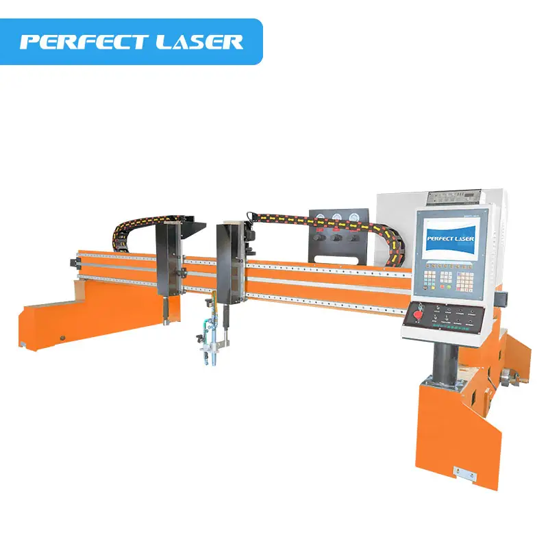 Machine de découpe de faisceau plasma CNC à portique industriel laser parfait pour l'acier inoxydable lourd