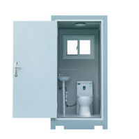 Cabine de toilettes mobile moderne en panneaux sandwich, petite, portable, pour extérieur, camping, compost, cuisine, chambre