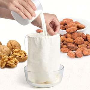 Sacs à soupe réutilisables, sacs en gaze pour filtrer le café froid infusé, les sachets à thé, les sachets à soupe, la sauce, le bouillon - Product Image 4