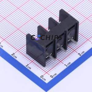 DBT50-7.62-3P-BK-P Barrier Terminal Block Through hole Component (THT),P=7.62mm Connector Three Sides 7.62mm 1x3P Straight Pin - Product Image 2