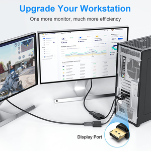 4K UHD 30Hz Displayport Nam Dp để cho HDMI Nữ adapter mạ Vàng chuyển đổi màn hình Cáp kết nối phụ kiện - Product Image 3