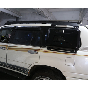 Portapacchi <span class=keywords><strong>Auto</strong></span>, Barre Trasversali, Portabagagli da Tetto per Pickup, Cestello Portaoggetti Compatibile con LAND CRUISER PRADO LC100 FJ100 1998-2006 - Product Image 6