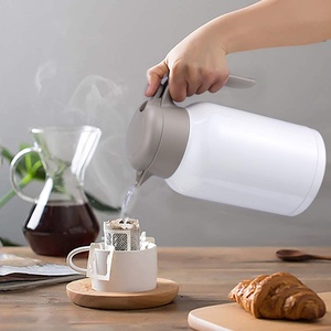 68 oz Double-Walled Stainless Steel Coffee Carafe Thermal Pot <b>for</b> <b>Hot</b> or Cold Beverages with Handle and Lid <b>for</b> Office Use - Product Image 3