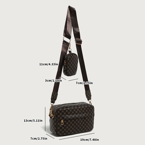 <span class=keywords><strong>Sac</strong></span> à <span class=keywords><strong>bandoulière</strong></span> <span class=keywords><strong>pour</strong></span> femme en cuir PU, grande capacité, portable, 2 en 1, avec <span class=keywords><strong>petit</strong></span> portefeuille rond, B0012 - Product Image 3