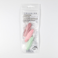 Kit de rasoirs de voyage OEM pour soins du visage et des sourcils, blanc et noir, pour usage personnel