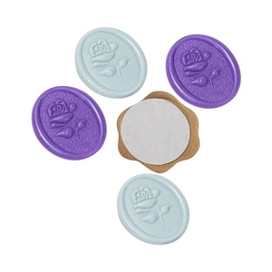 Nhà Máy Bán Buôn Dính Logo Tùy Chỉnh 3D Sáp Con Dấu Sticker Đám Cưới Phong Bì Trang Trí Vòng Vuông Hình Dạng Hình Bầu Dục - Product Image 2