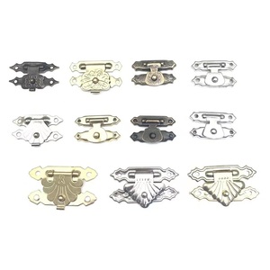 批发木制首饰盒小型仿古金属锁插销装饰扣扣 - Product Image 6