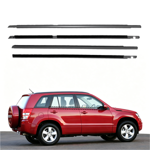 4 Pezzi Guarnizione Esterna per Vetri Porta, Modanatura Paravento per <span class=keywords><strong>Suzuki</strong></span> Grand <span class=keywords><strong>Vitara</strong></span> 2005-2008 2009-2012 2013-2017, Striscia in Gomma per Finestrini - Product Image 1