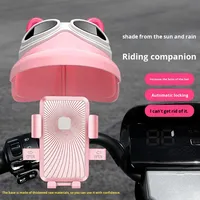 Support de téléphone pour vélo électrique, avec pare-soleil, étanche, résistant aux chocs, flexible, Angle réglable, support universel pour guidon