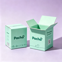 Boîte d'expédition en carton violet écologique avec logo personnalisé, production en 72h, carton ondulé recyclable pour produits pour animaux de compagnie