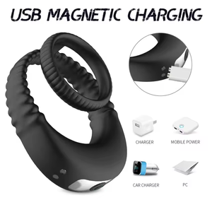 Paar Ringen Vibrerende Penis <span class=keywords><strong>Cock</strong></span> Ring Seksspeeltjes Voor Mannen Vertragen Ejaculatie <span class=keywords><strong>Cock</strong></span> Ring Sexy Goederen Vibrator Voor Mannelijke Volwassenen Homo - Product Image 2