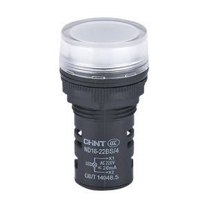 مؤشر ضوئي LED أبيض من تشينت طراز ND16-22D/2 بجهد 6~380 فولت - Product Image 1