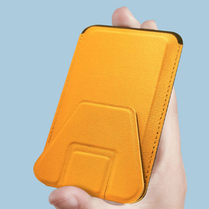 Porte-monnaie magnétique 2 en 1 en cuir PU avec angles de vision réglables, porte-cartes pliable et utilisation de cartes de crédit - Product Image 5